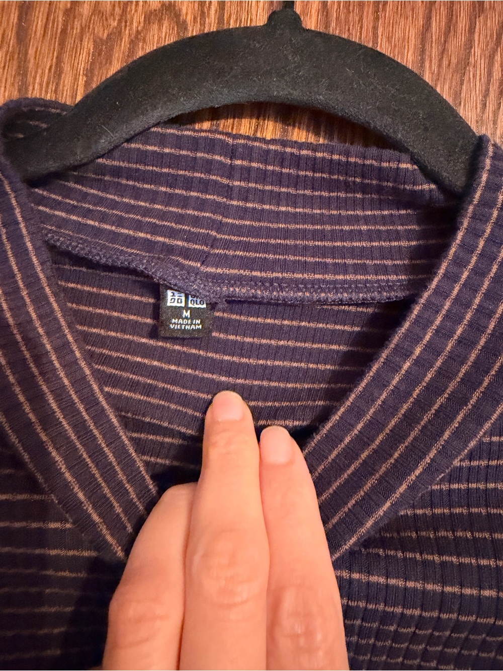 Uniqlo Womens Navy Stripe Blazer